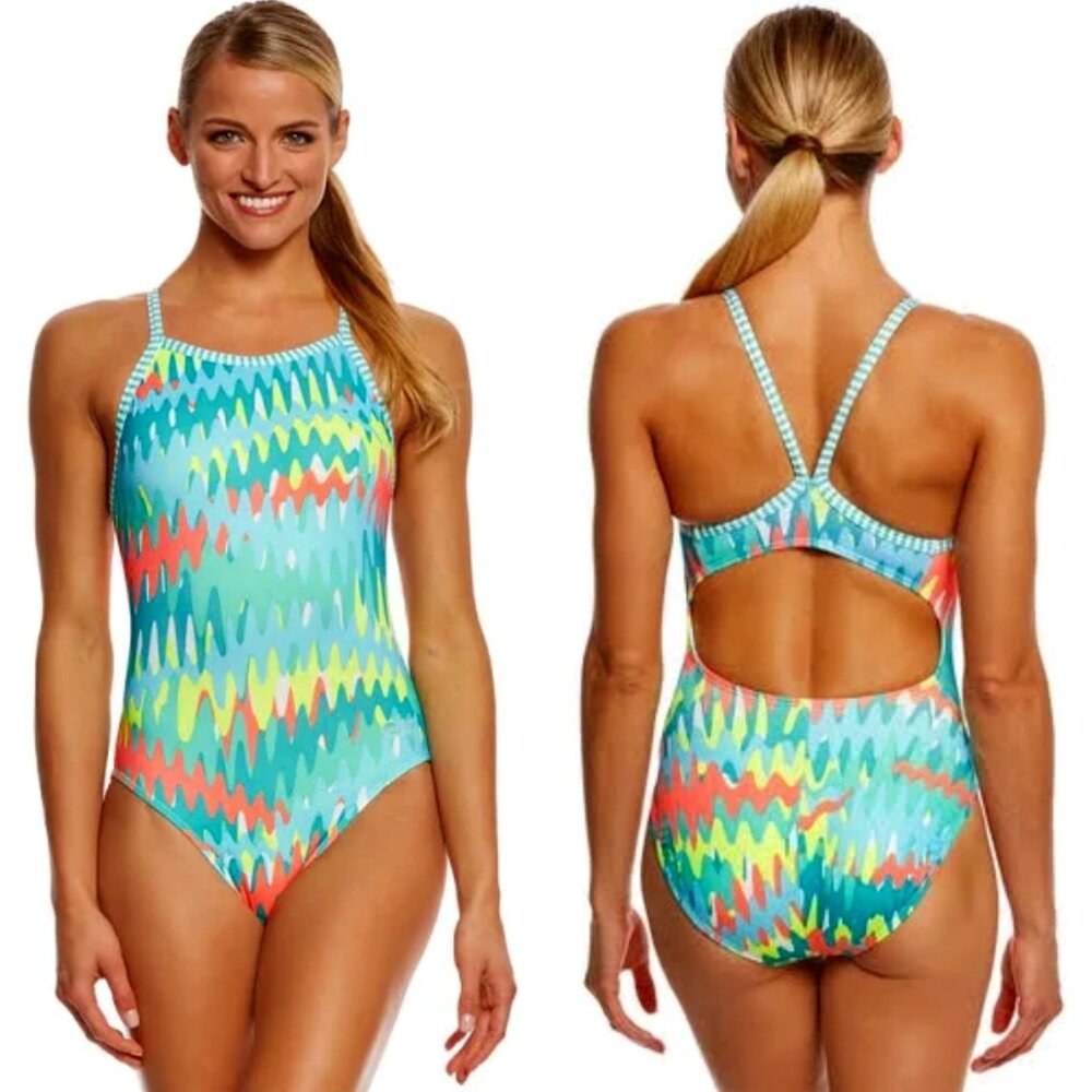 Dolfin Uglies Zippy V-2 Back One Piece Swimsuit, 28 XXS